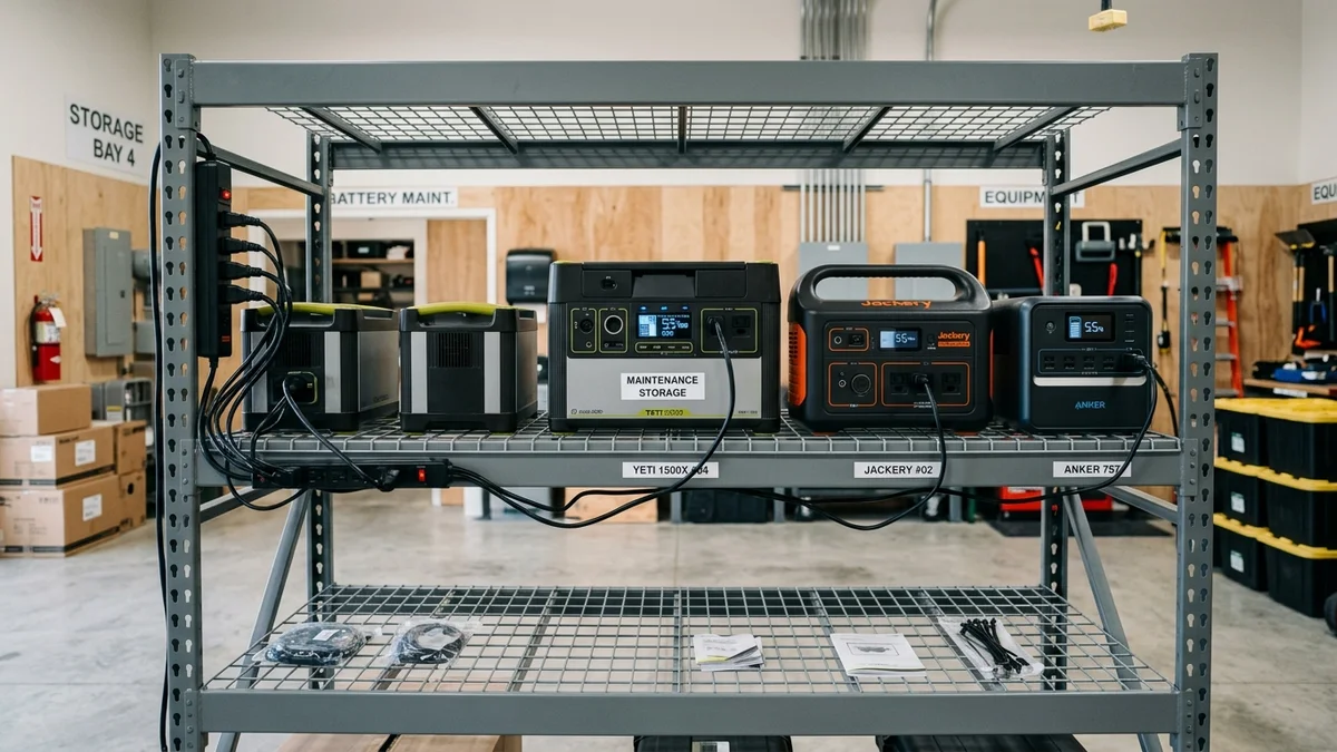 Portable Power Station Long-Term Storage: Maintenance, SOC Percentages & Self-Discharge