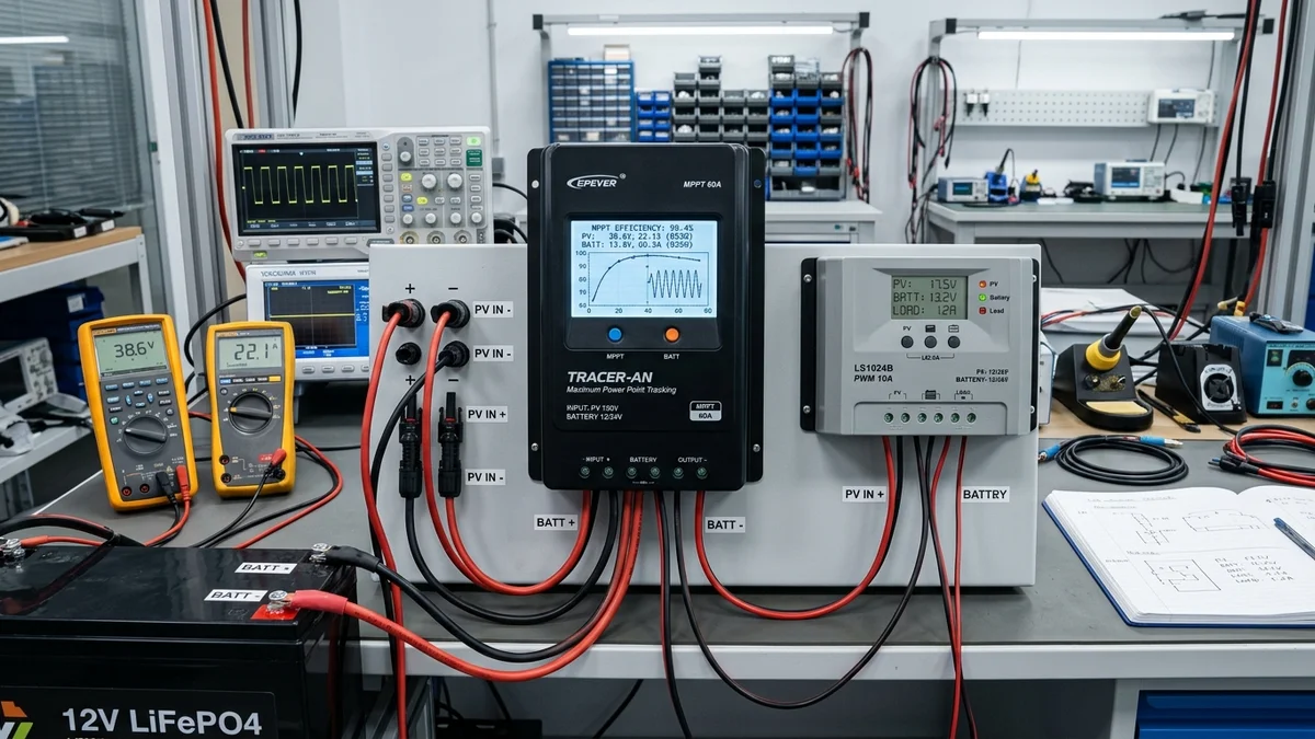 MPPT vs PWM Solar Controllers: True Yield Benchmarks & Cold Weather Sizing