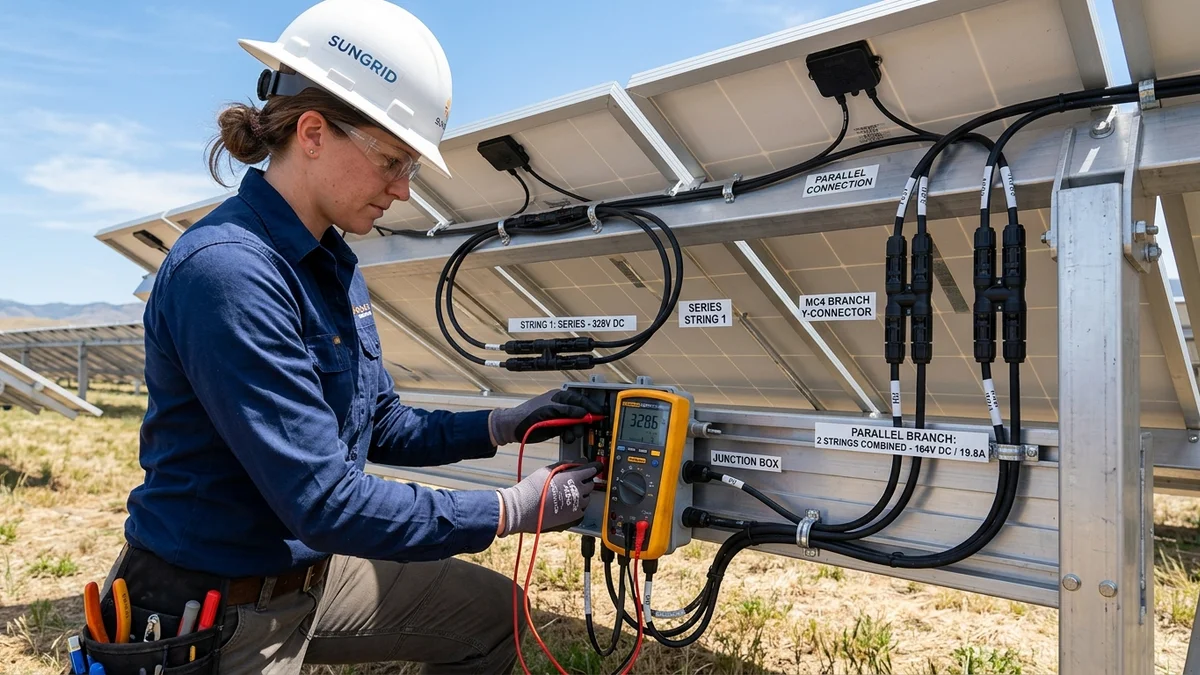 Series vs Parallel Solar Wiring for Power Stations: Voltage, Amperage & Shading